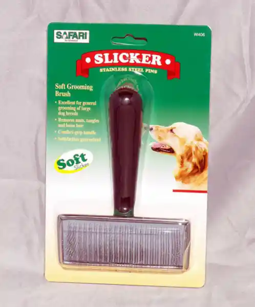 Dog Soft Slicker Brush, No Color, Large