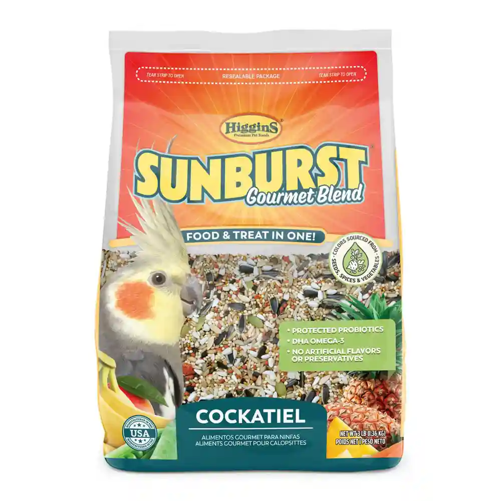 Higgins Sunburst Cockatiel 6/3 Lbs Case