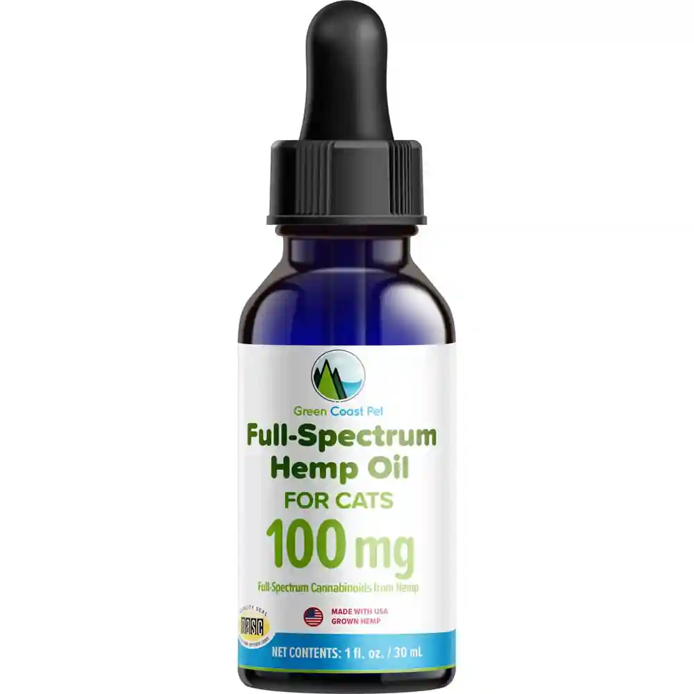 100 Mg Full-spectrum Hemp Oil Dropper For Cats 30 Ml